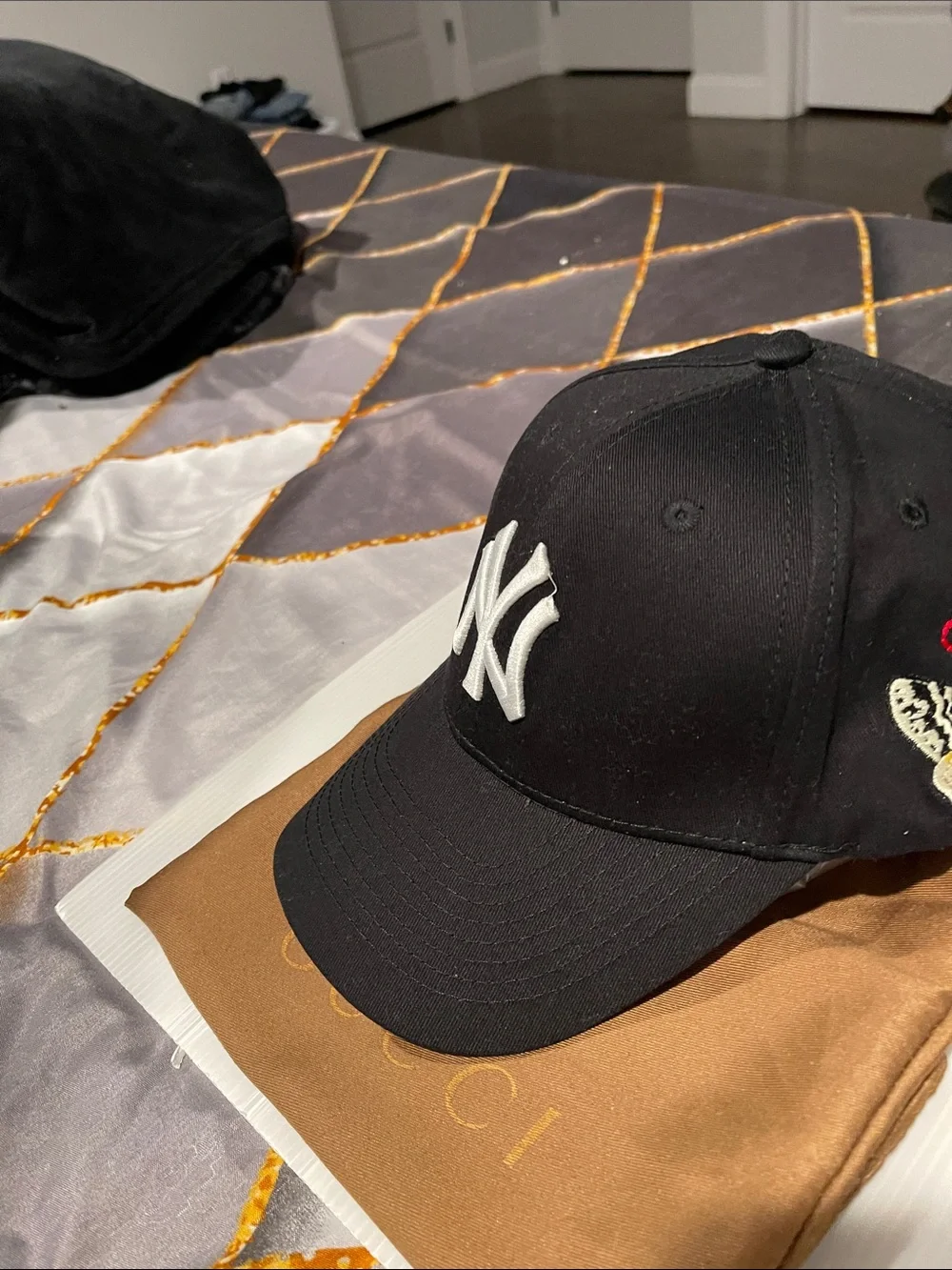 New York Yankees Black Baseball Cap with White Logo